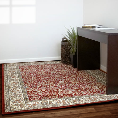 Dynamic Rugs Ancient Garden 57078-1414 Red/Ivory Rug