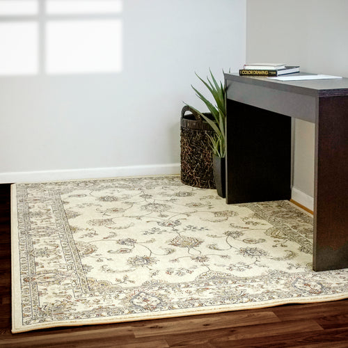 Dynamic Rugs ANCIENT GARDEN 57159-6464 Ivory Rug