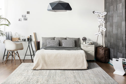 Dynamic Rugs GOLD 1351-897 Cream/Silver Rug