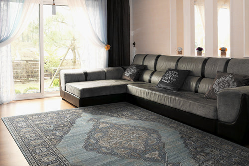 Dynamic Rugs JAZZ 6792-580 Blue/Beige Rug