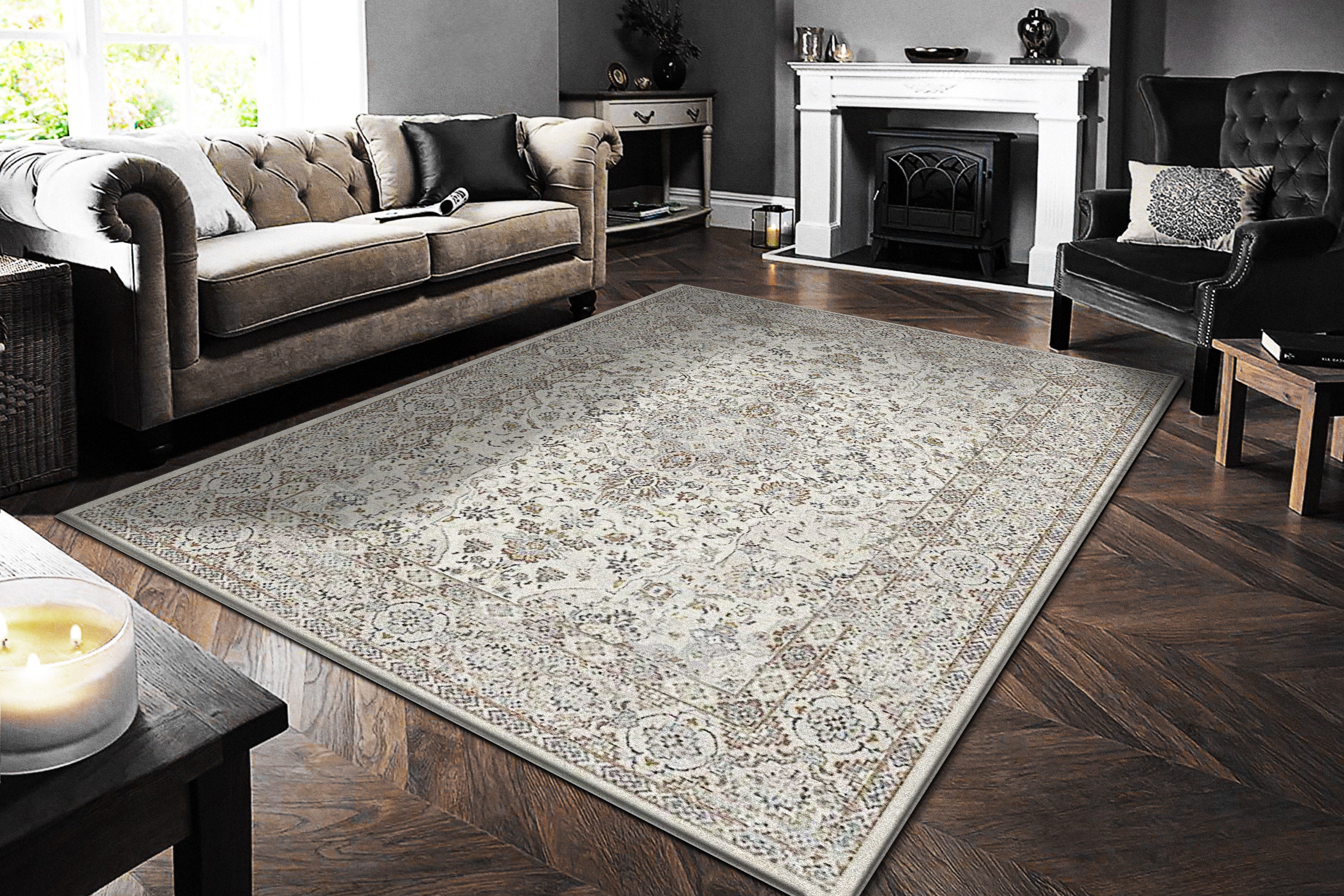 Dynamic Rugs ANCIENT GARDEN 57275-6295 Cream Rug