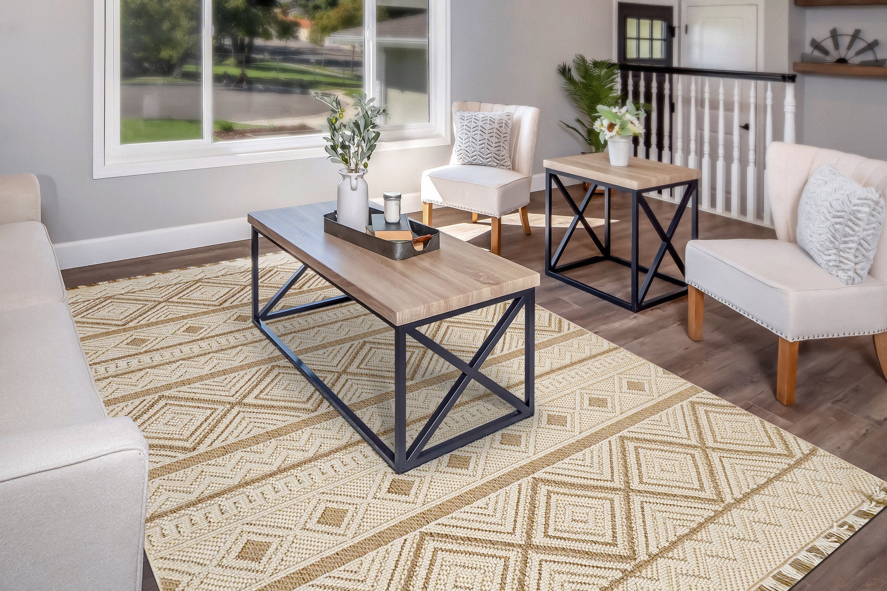 Dynamic Rugs SEVILLE 3612-800 Beige Rug