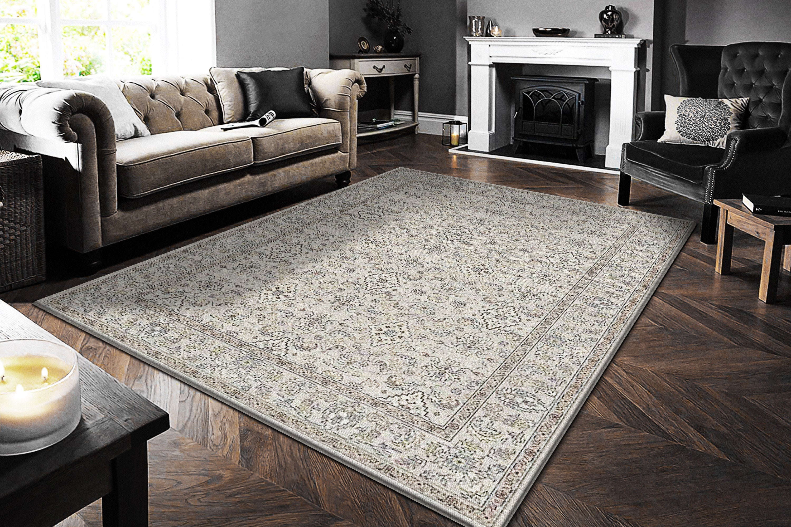 Dynamic Rugs ANCIENT GARDEN 57276-9295 Cream Rug