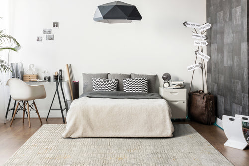 Dynamic Rugs GOLD 1356-897 Cream/Silver Rug