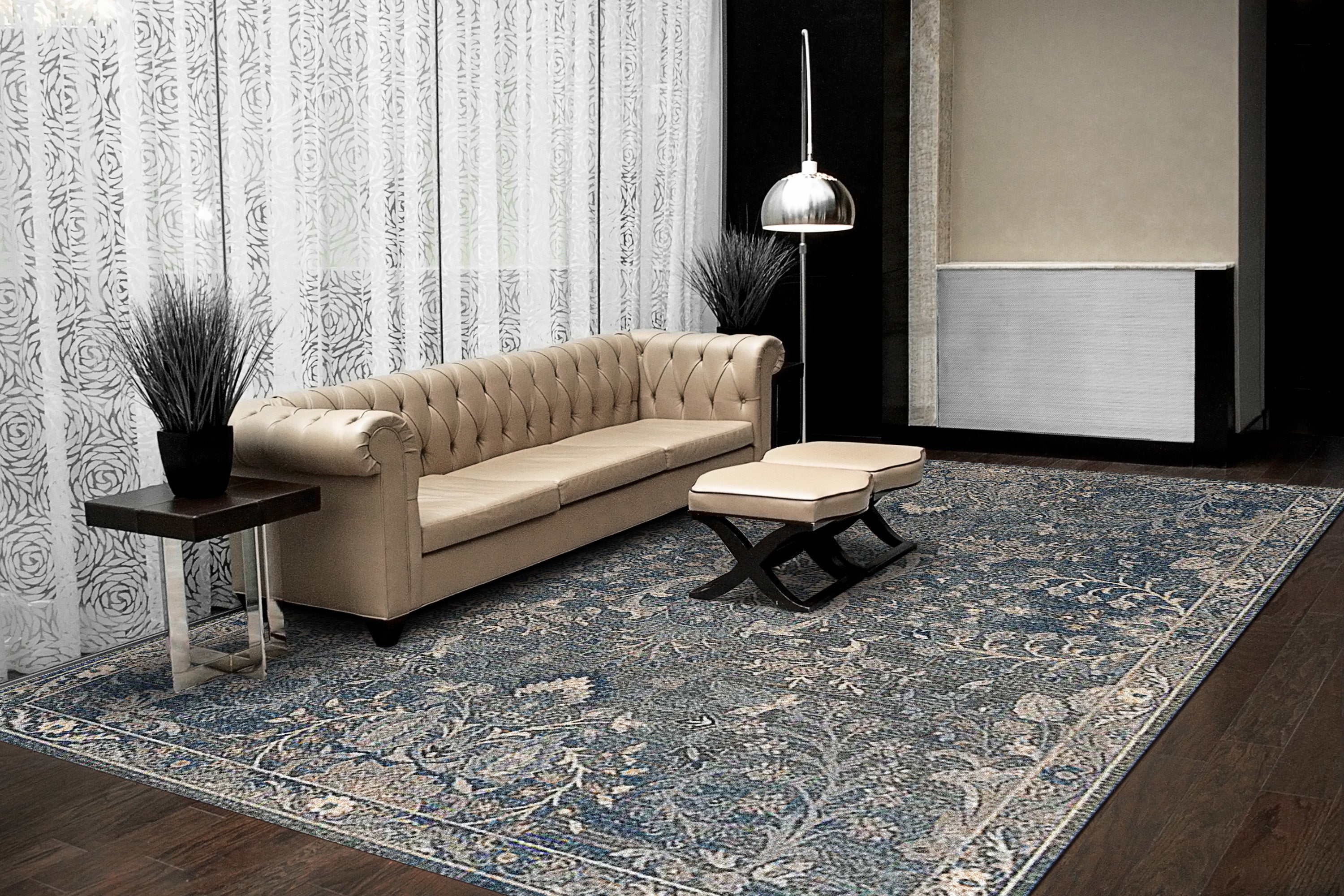 Dynamic Rugs SAVOY 3585-599 Denim/Multi Rug