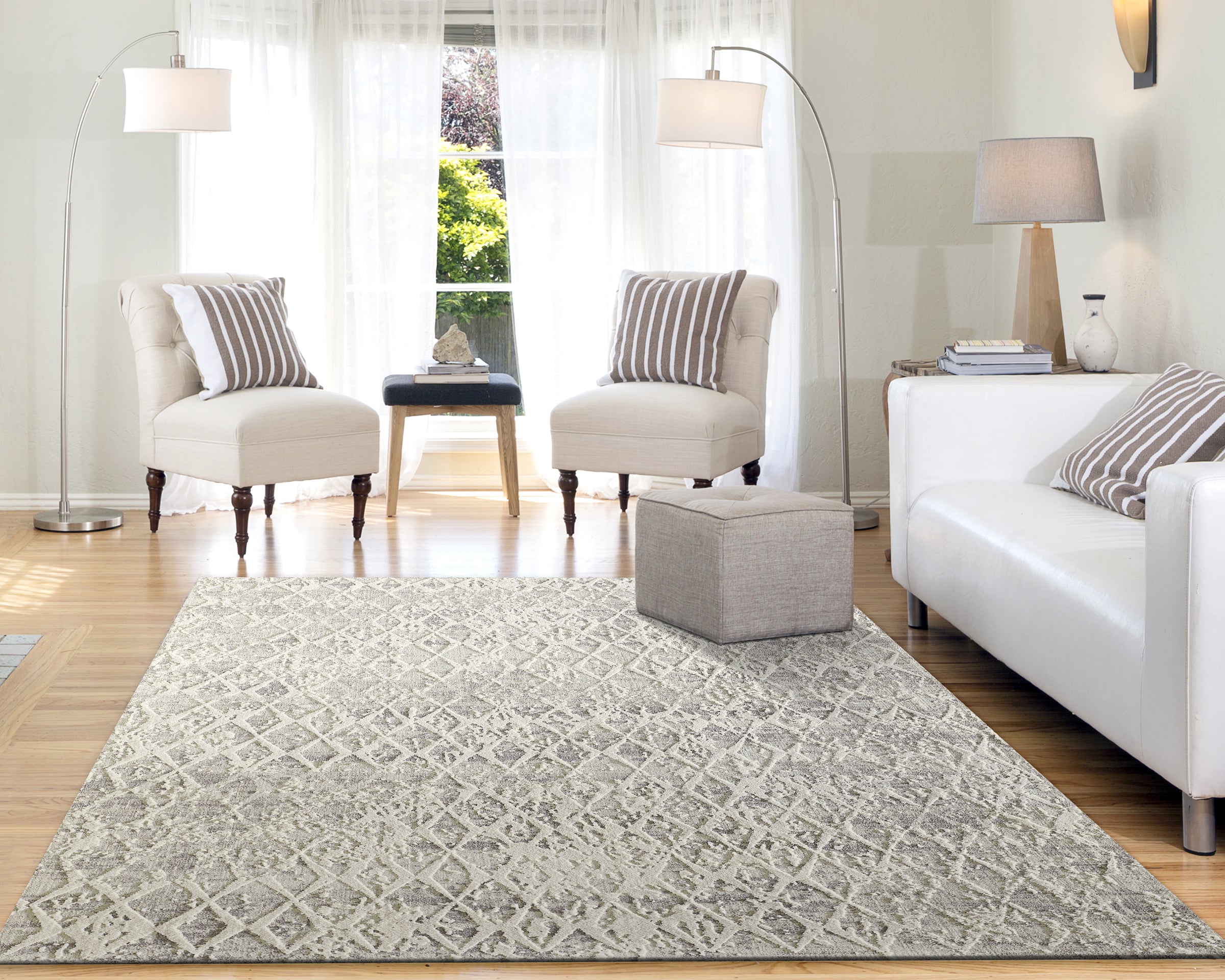 Dynamic Rugs QUARTZ 27039-111 Ivory Rug