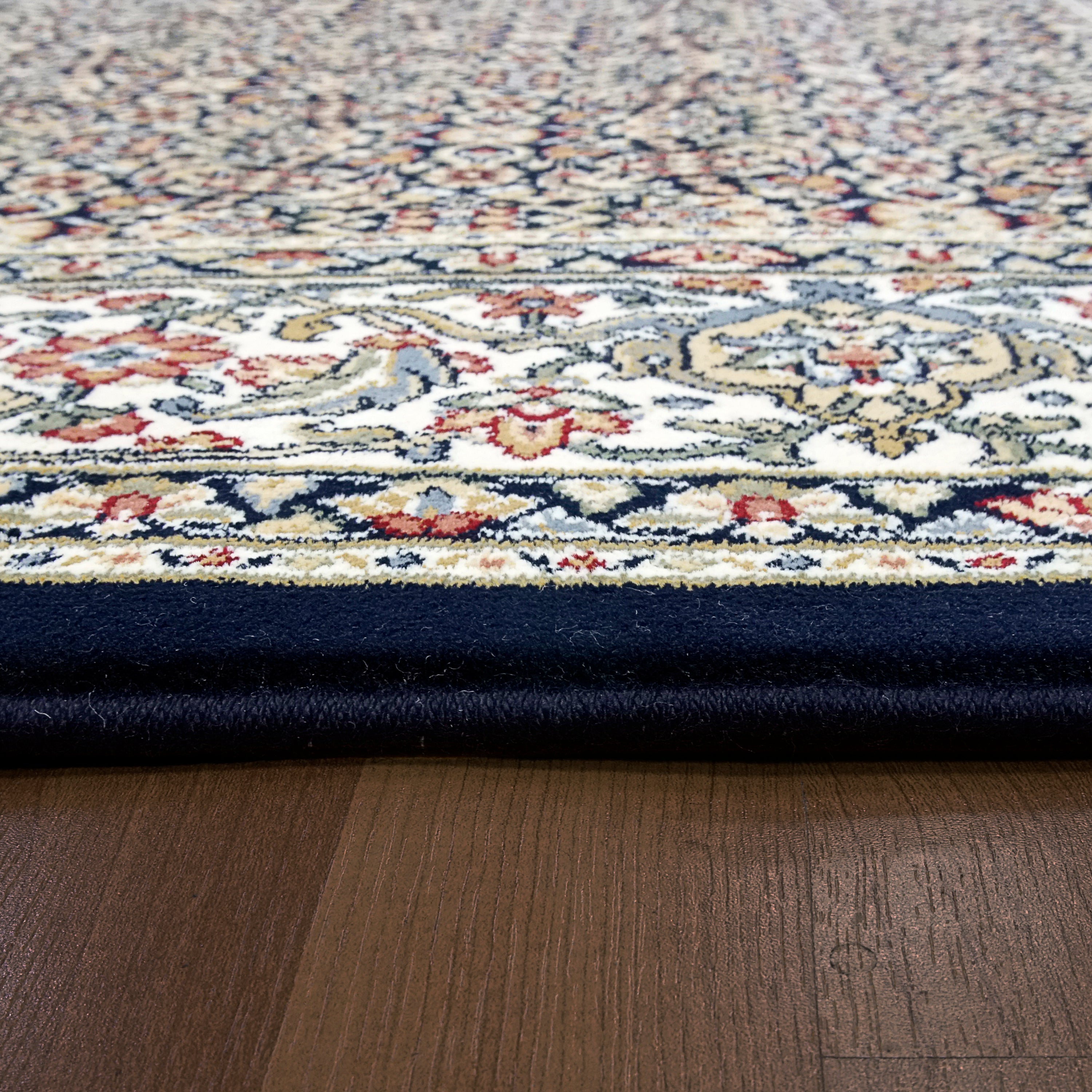 Dynamic Rugs ANCIENT GARDEN 57011-3464 Navy Rug