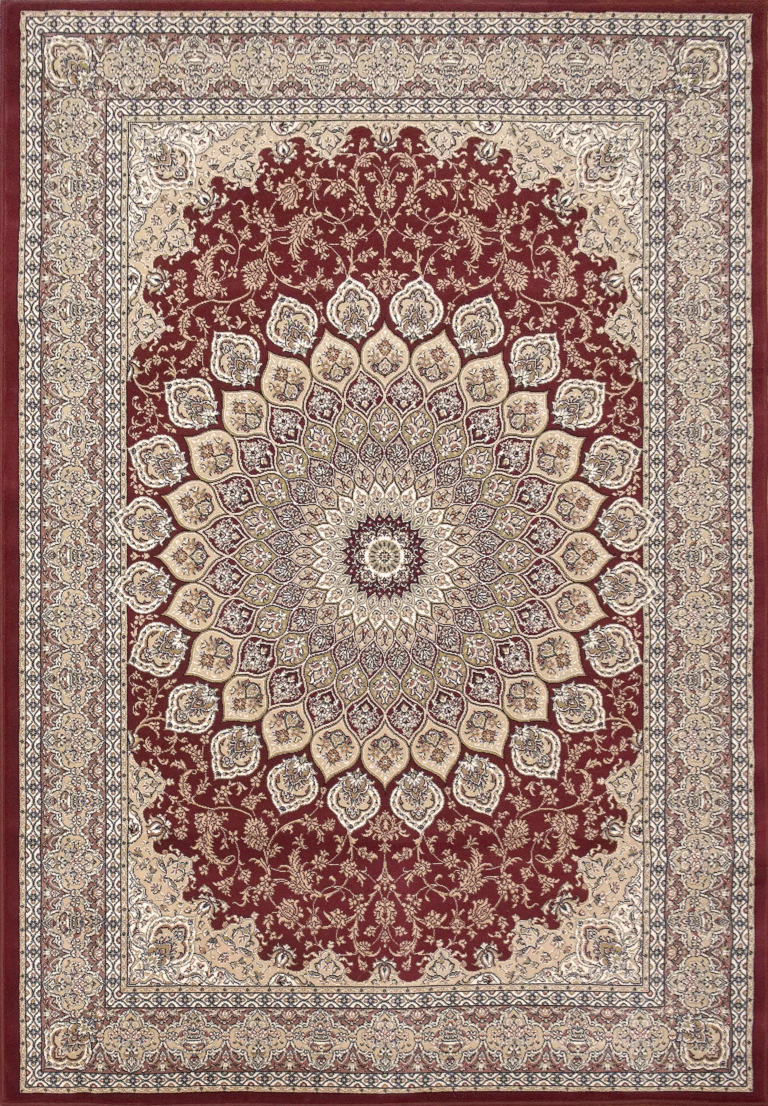 Dynamic Rugs ANCIENT GARDEN 57090-1484 Red Rug