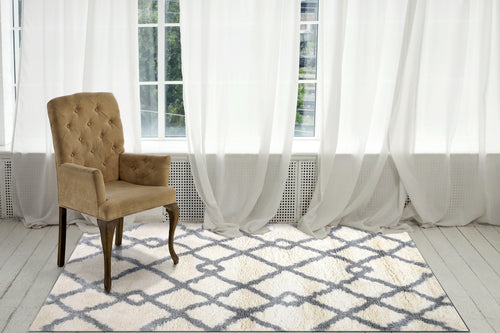 Dynamic Rugs NITRO LUX 6361-190 Ivory Rug