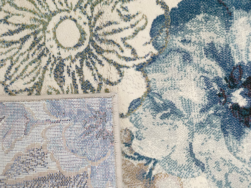 Dynamic Rugs Eclipse 63322-6141 Cream/Blue Rug