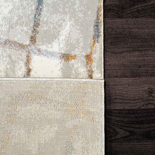 Dynamic Rugs GOLD 1354-897 Cream/Silver Rug