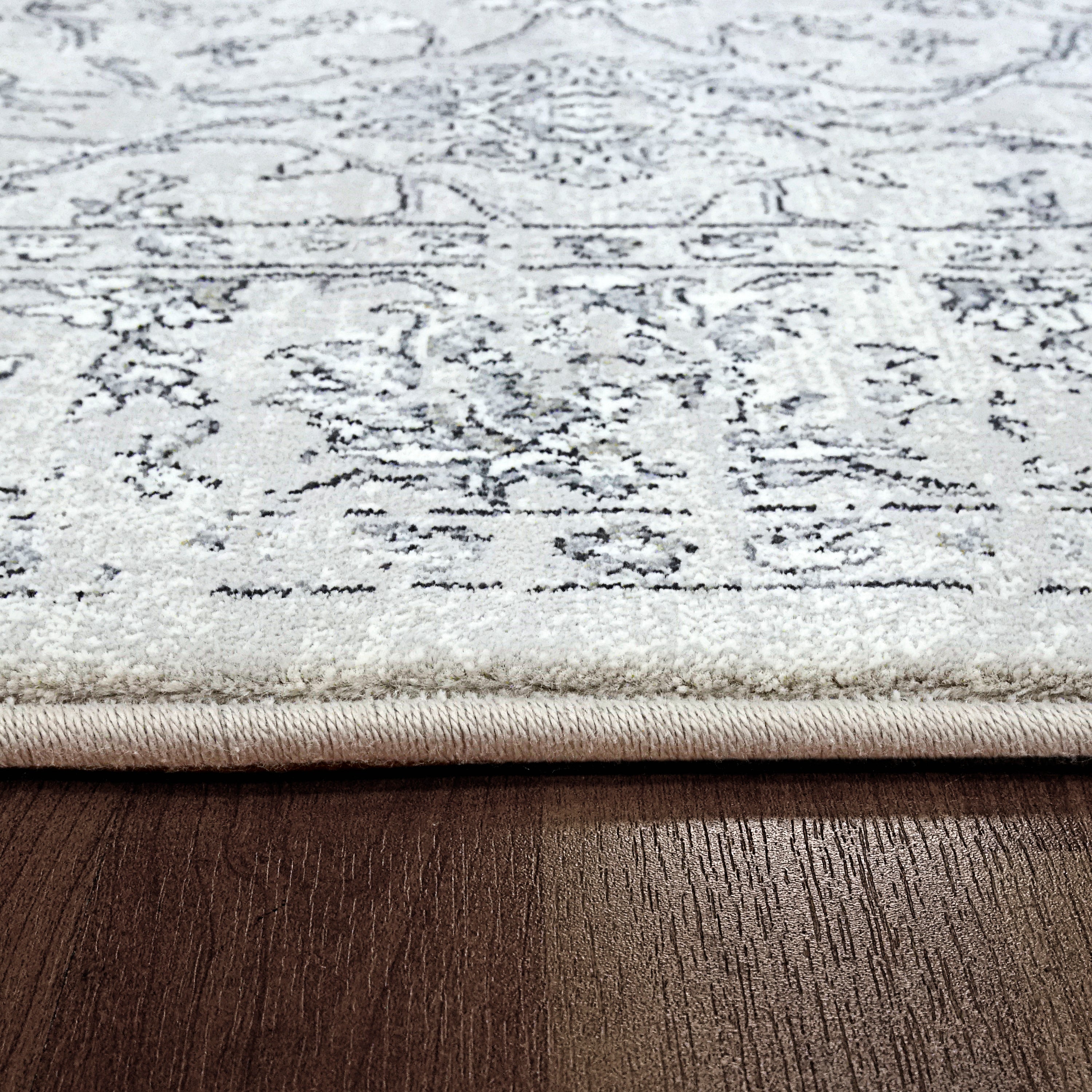 Dynamic Rugs ANCIENT GARDEN 57136-9696 Silver Rug