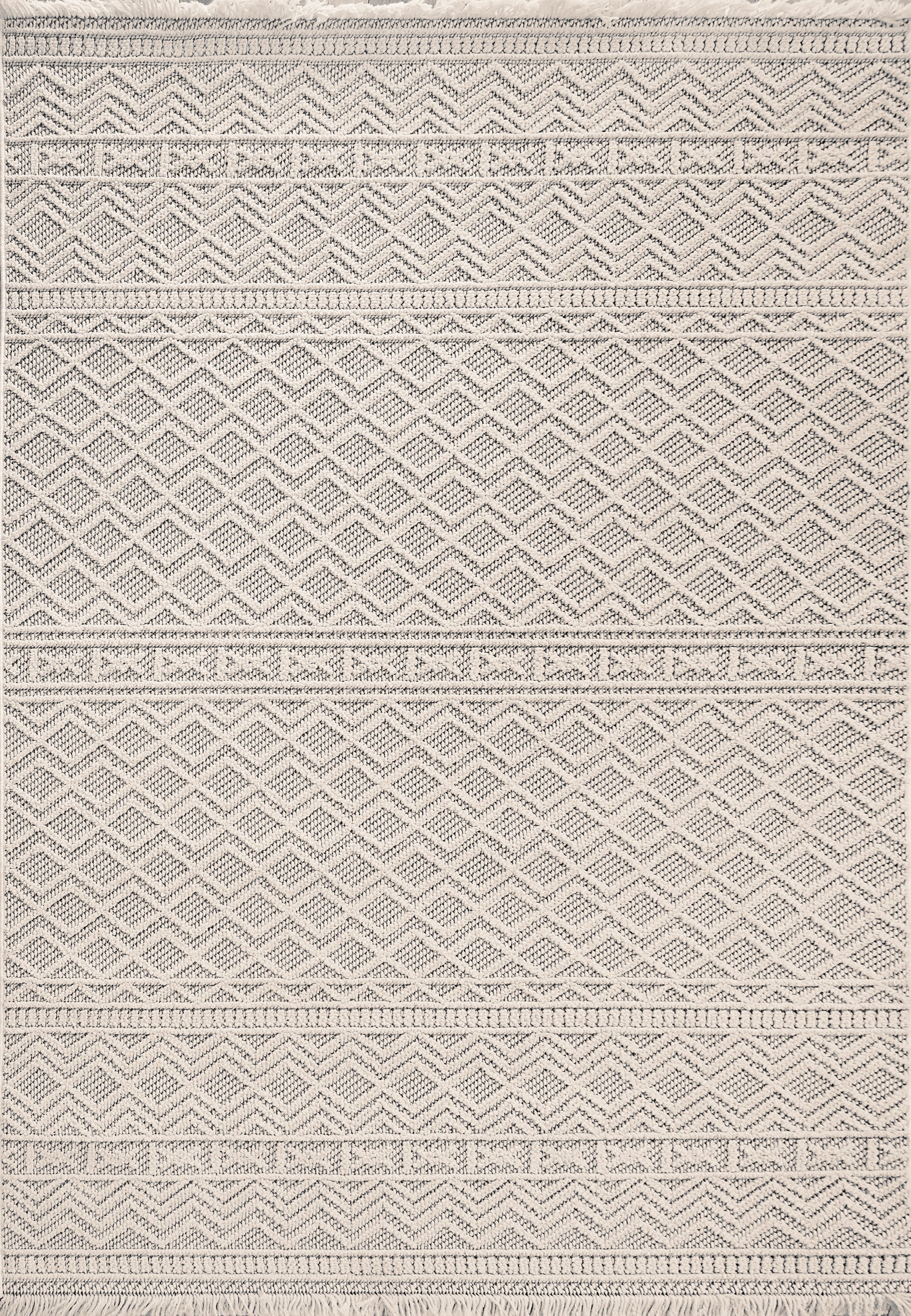 Dynamic Rugs SEVILLE 3610-109 Ivory/Soft Grey Rug