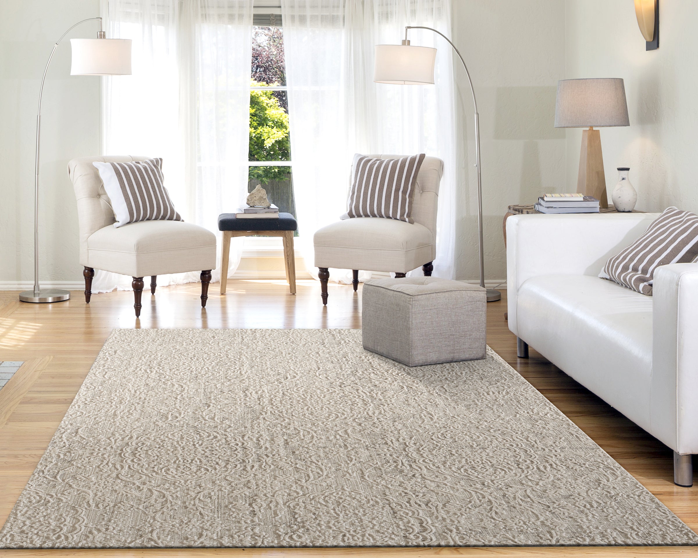 Dynamic Rugs QUARTZ 27030-110 Ivory Rug