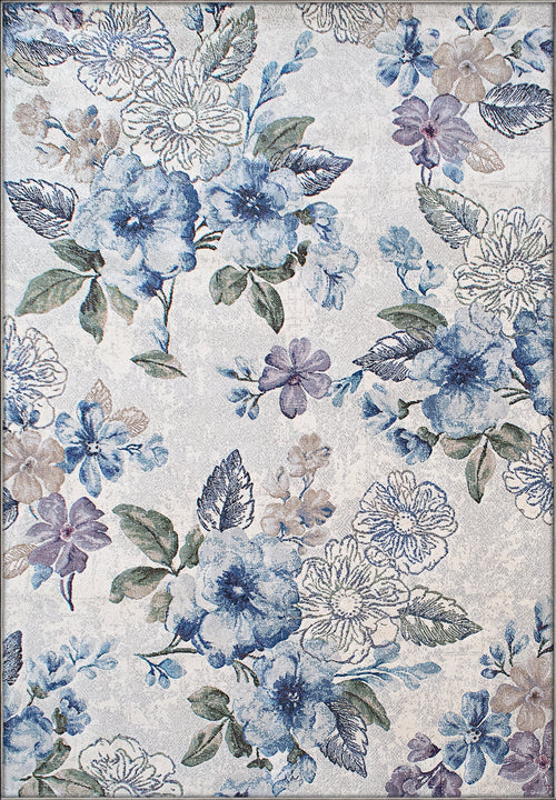 Dynamic Rugs Eclipse 63322-6141 Cream/Blue Rug