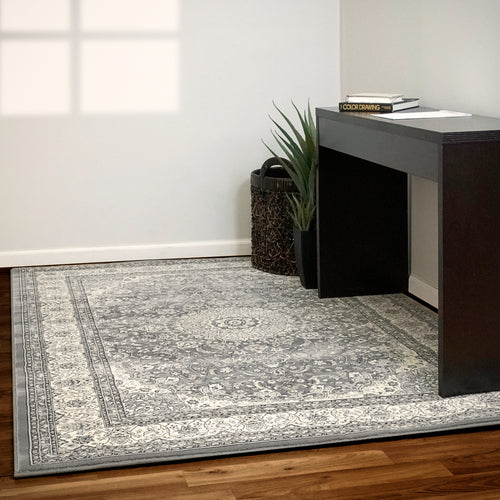 Dynamic Rugs Ancient Garden 57119-5666 Grey/Cream Rug