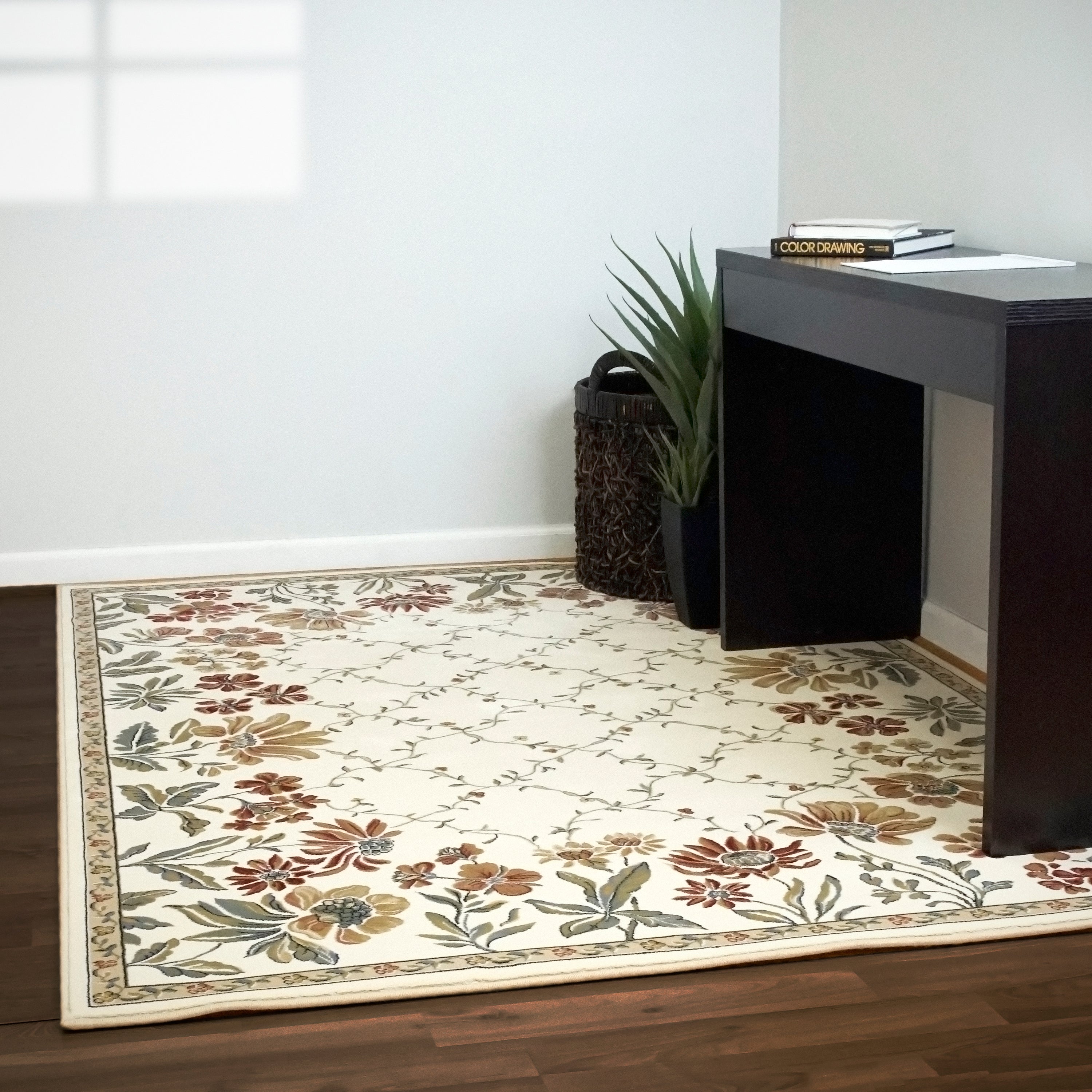 Dynamic Rugs ANCIENT GARDEN 57084-6464 Ivory Rug