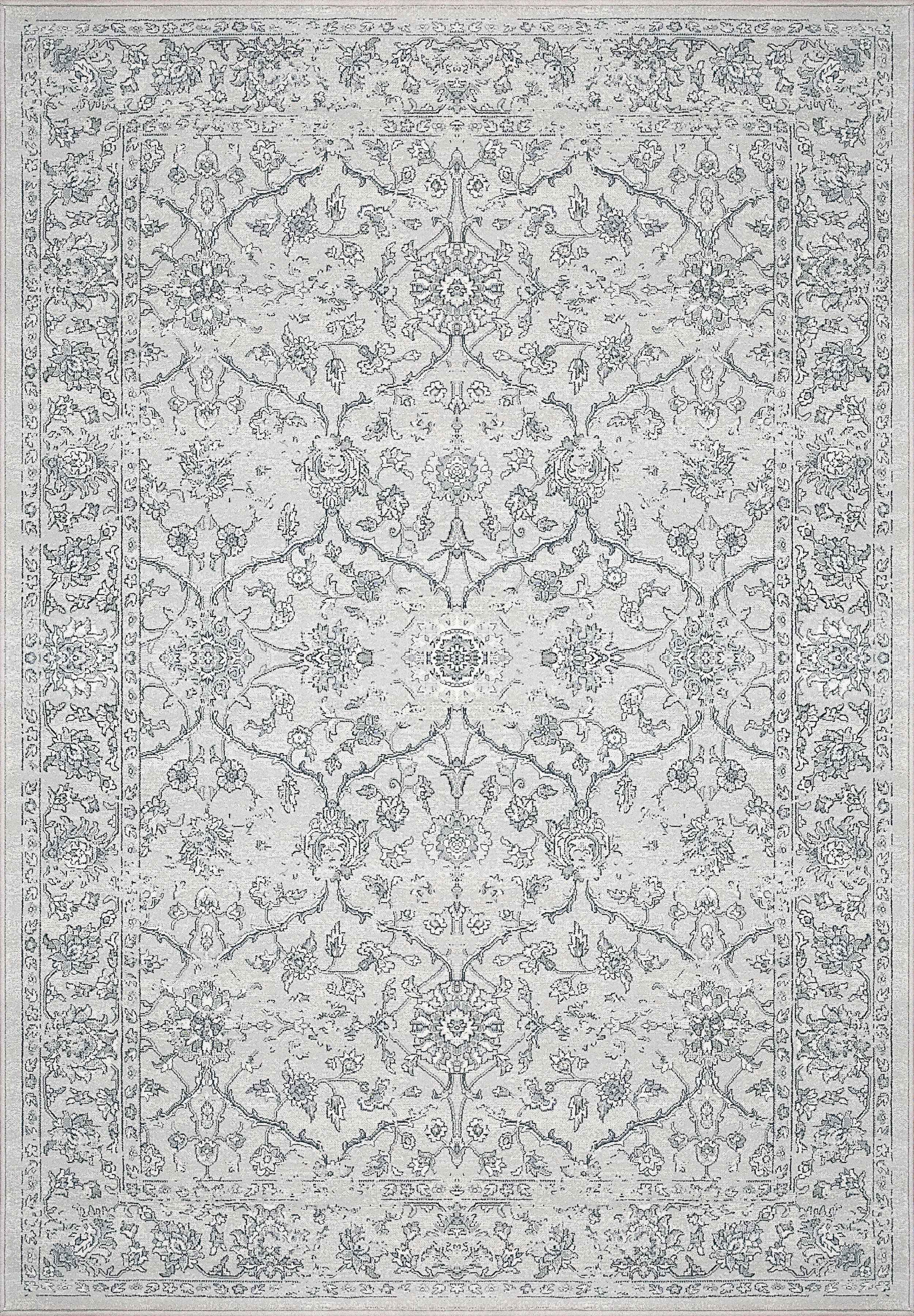 Dynamic Rugs ANCIENT GARDEN 57136-9696 Silver Rug