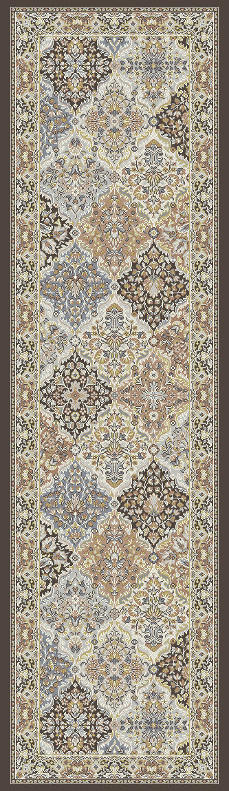 Dynamic Rugs ANCIENT GARDEN 57008-3235 Brown Rug