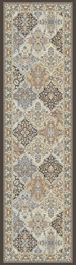 Dynamic Rugs ANCIENT GARDEN 57008-3235 Brown Rug