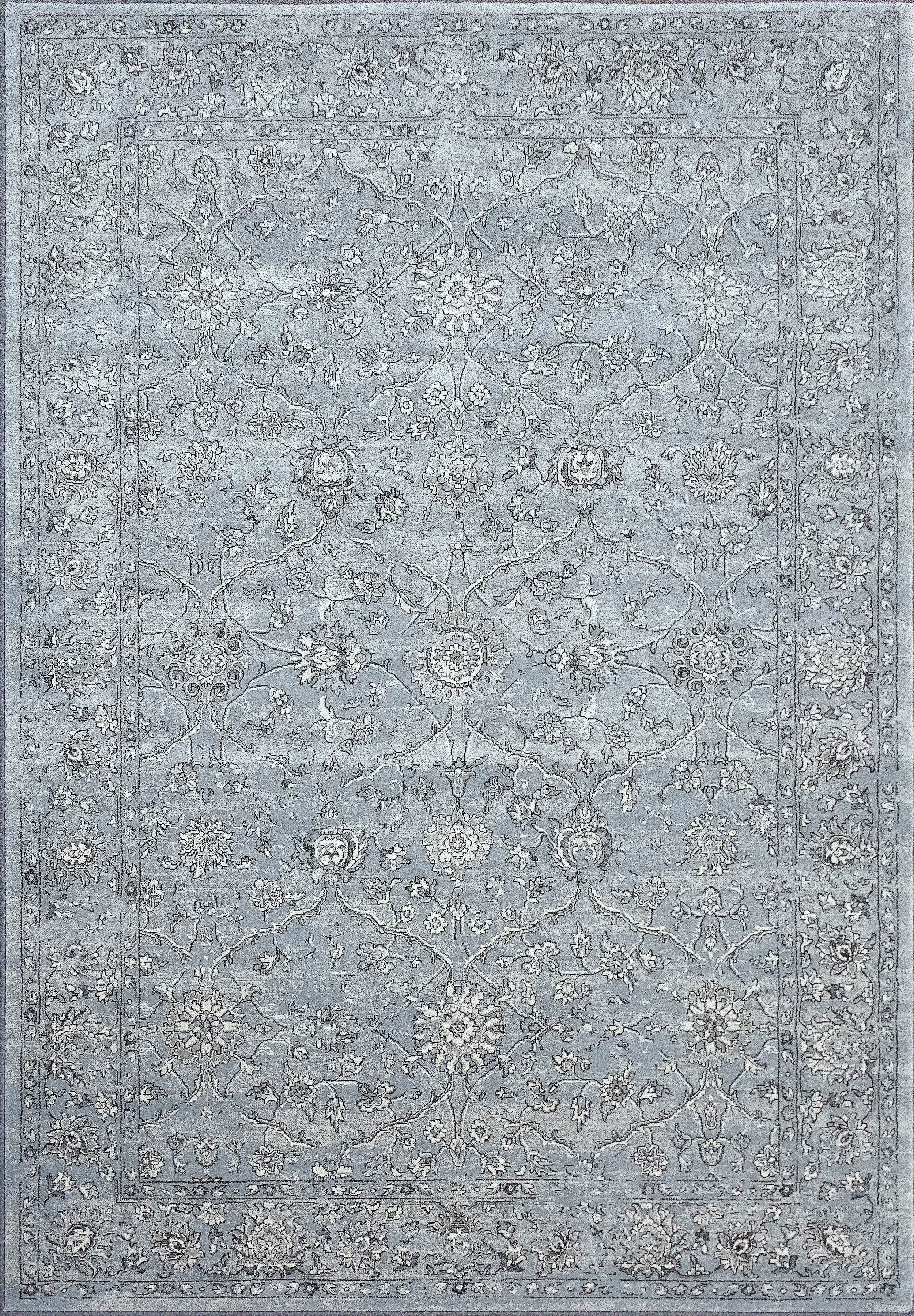 Dynamic Rugs Ancient Garden 57136-4646 Steel Blue/Cream Rug