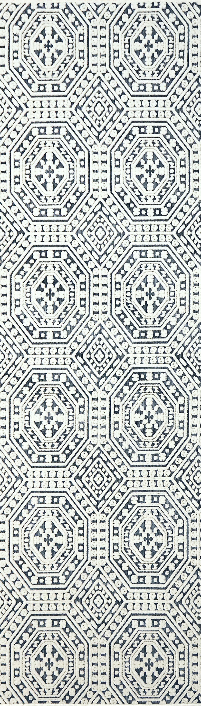 Dynamic Rugs LOTUS 8149-150 Ivory/Denim Rug