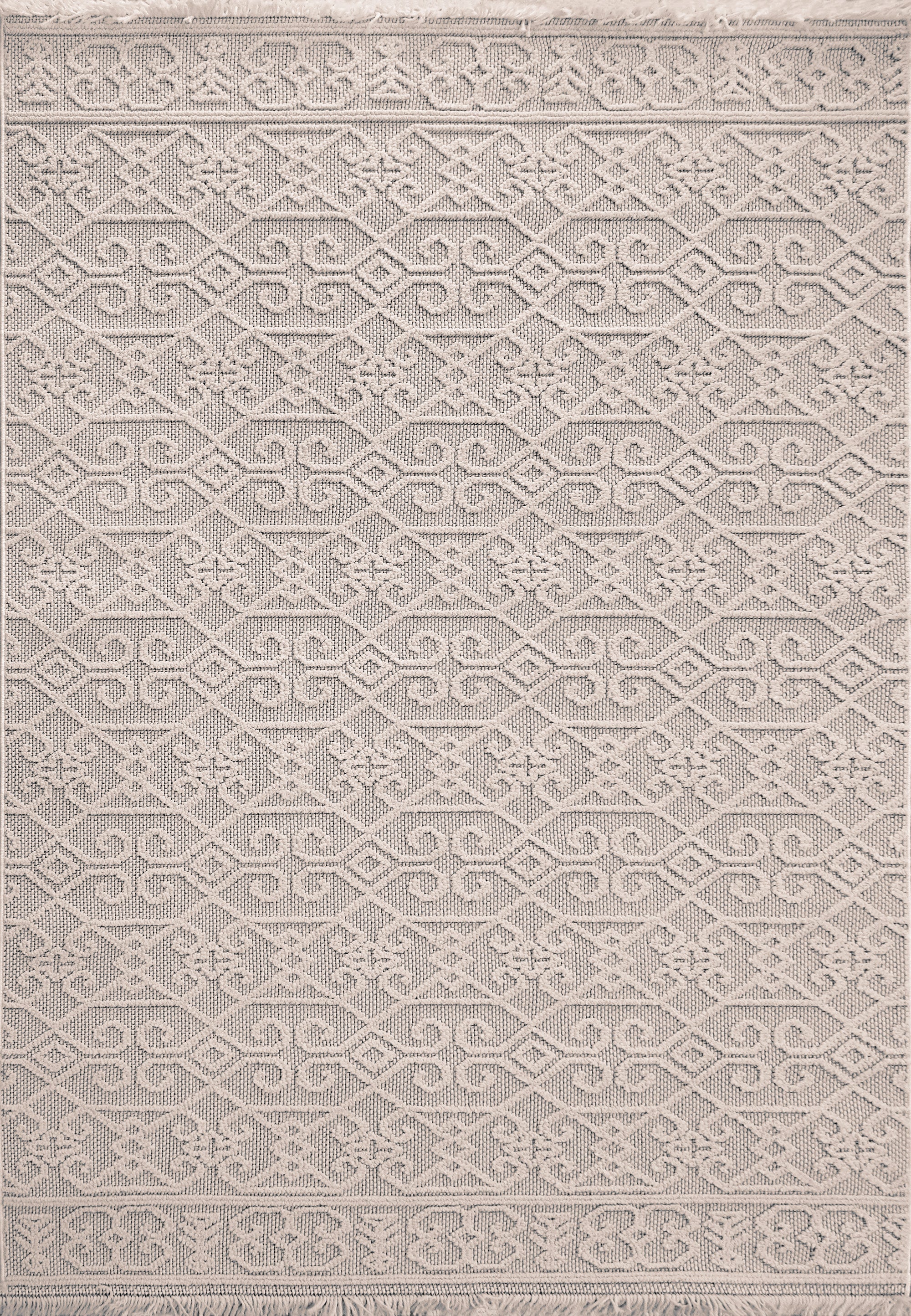 Dynamic Rugs SEVILLE 3609-109 Ivory/Soft Grey Rug