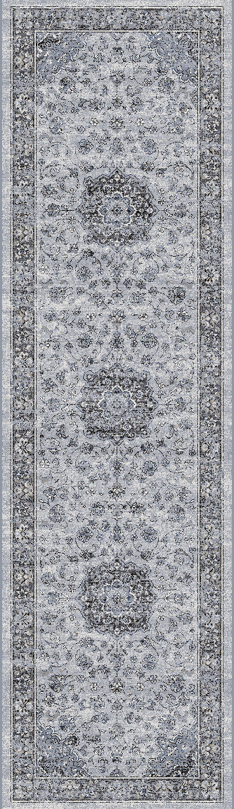 Dynamic Rugs ANCIENT GARDEN 57559-9656 Silver Rug