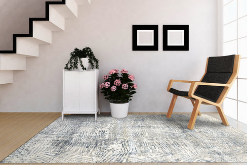 Dynamic Rugs ZEN 8341-950 Grey/Blue Rug