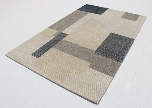 Dynamic Rugs ECCENTRIC 9605-958 Grey/Navy Rug