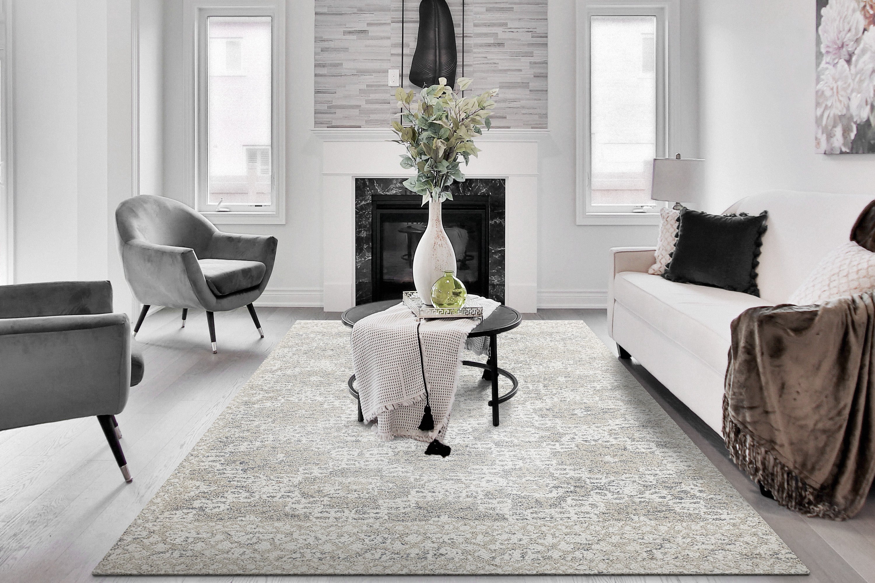 Dynamic Rugs VIGO 2047-810 Taupe/Ivory Rug