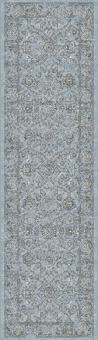 Dynamic Rugs Ancient Garden 57136-4646 Steel Blue/Cream Rug