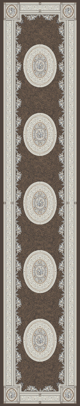 Dynamic Rugs ANCIENT GARDEN 57226-3295 Brown Rug