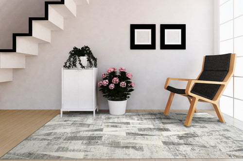 Dynamic Rugs ZEN 8340-900 Grey Rug