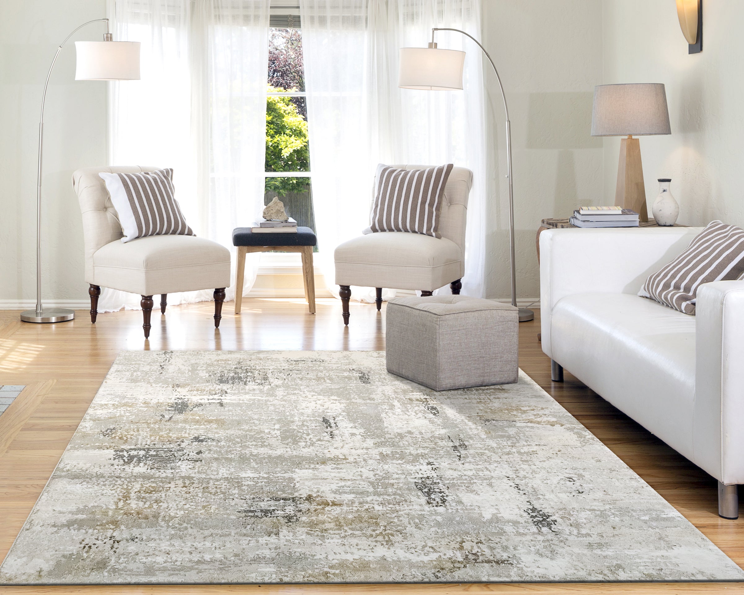 Dynamic Rugs QUARTZ 27048-190 Ivory Rug