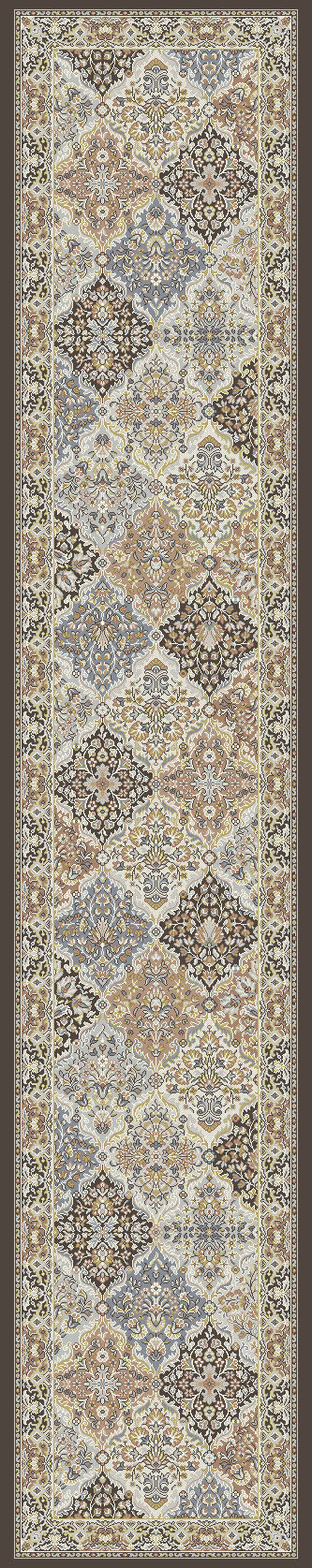 Dynamic Rugs ANCIENT GARDEN 57008-3235 Brown Rug