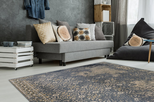 Dynamic Rugs BRILLIANT 72403-900 Blue Rug