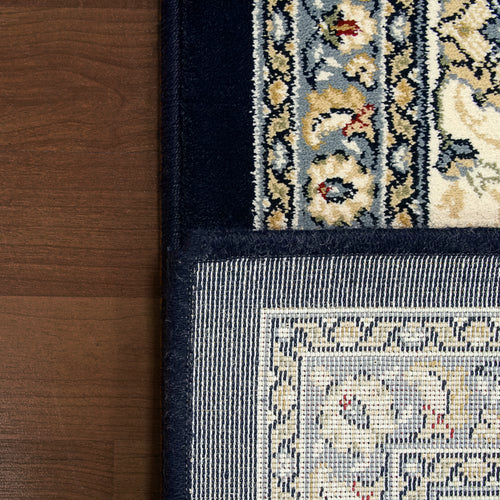 Dynamic Rugs Ancient Garden 57120-3464 Blue/Ivory Rug