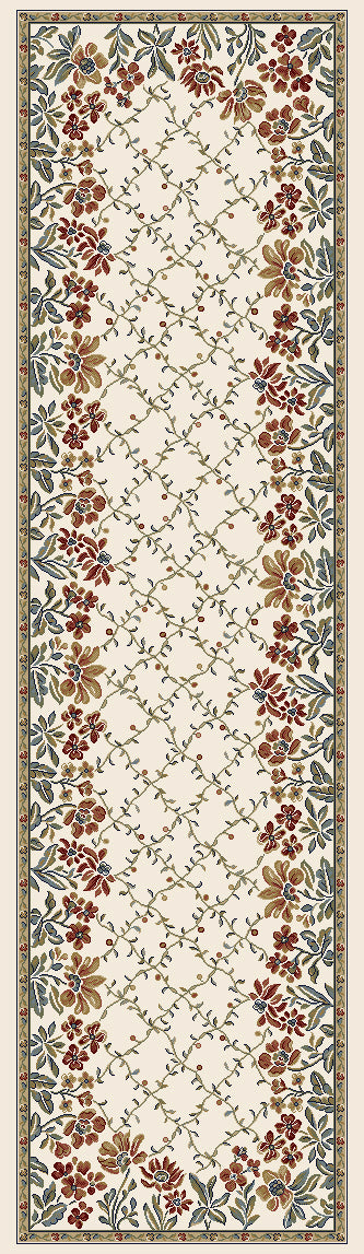 Dynamic Rugs ANCIENT GARDEN 57084-6464 Ivory Rug