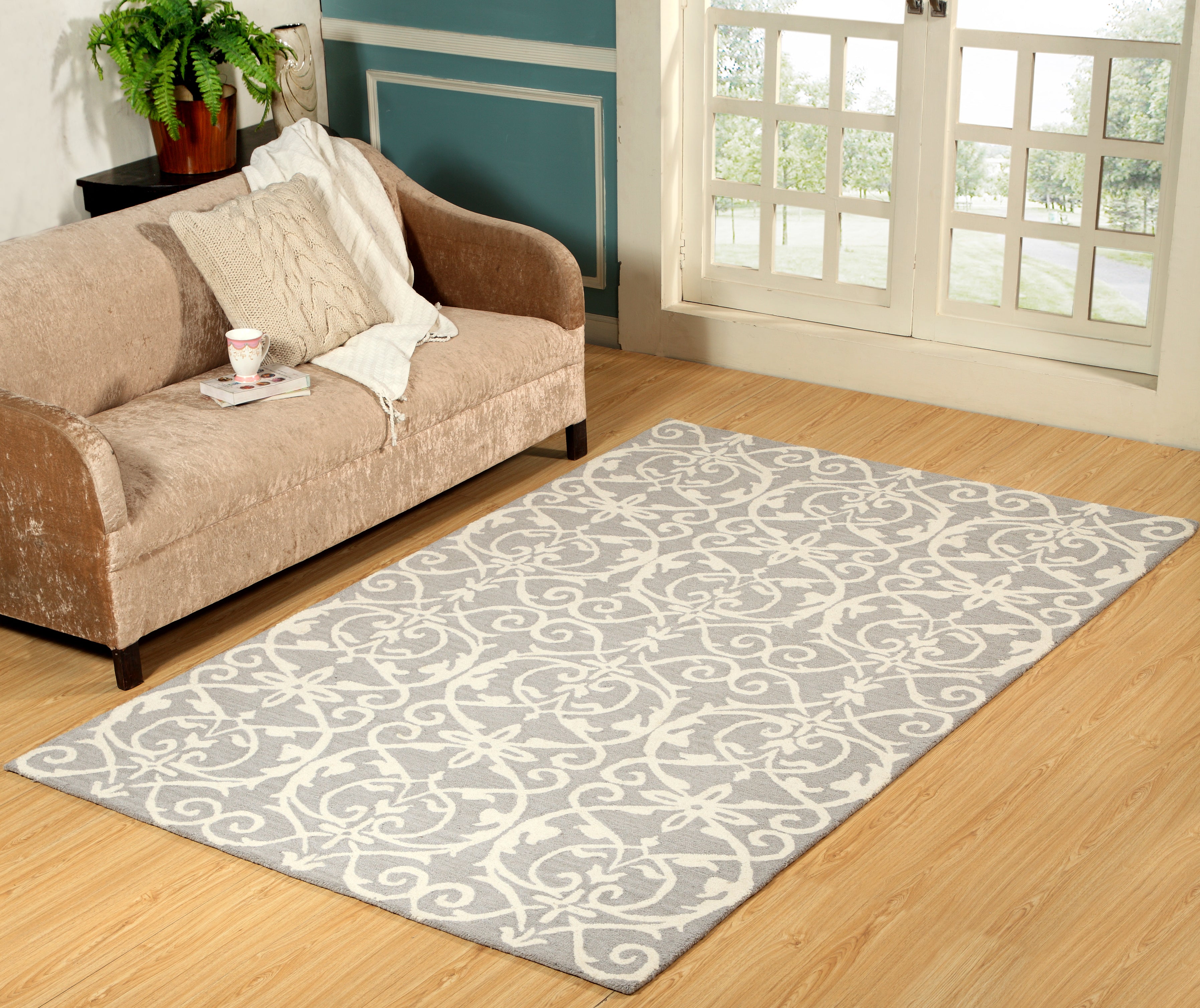 Dynamic Rugs GALLERIA 7864-910 Silver Rug