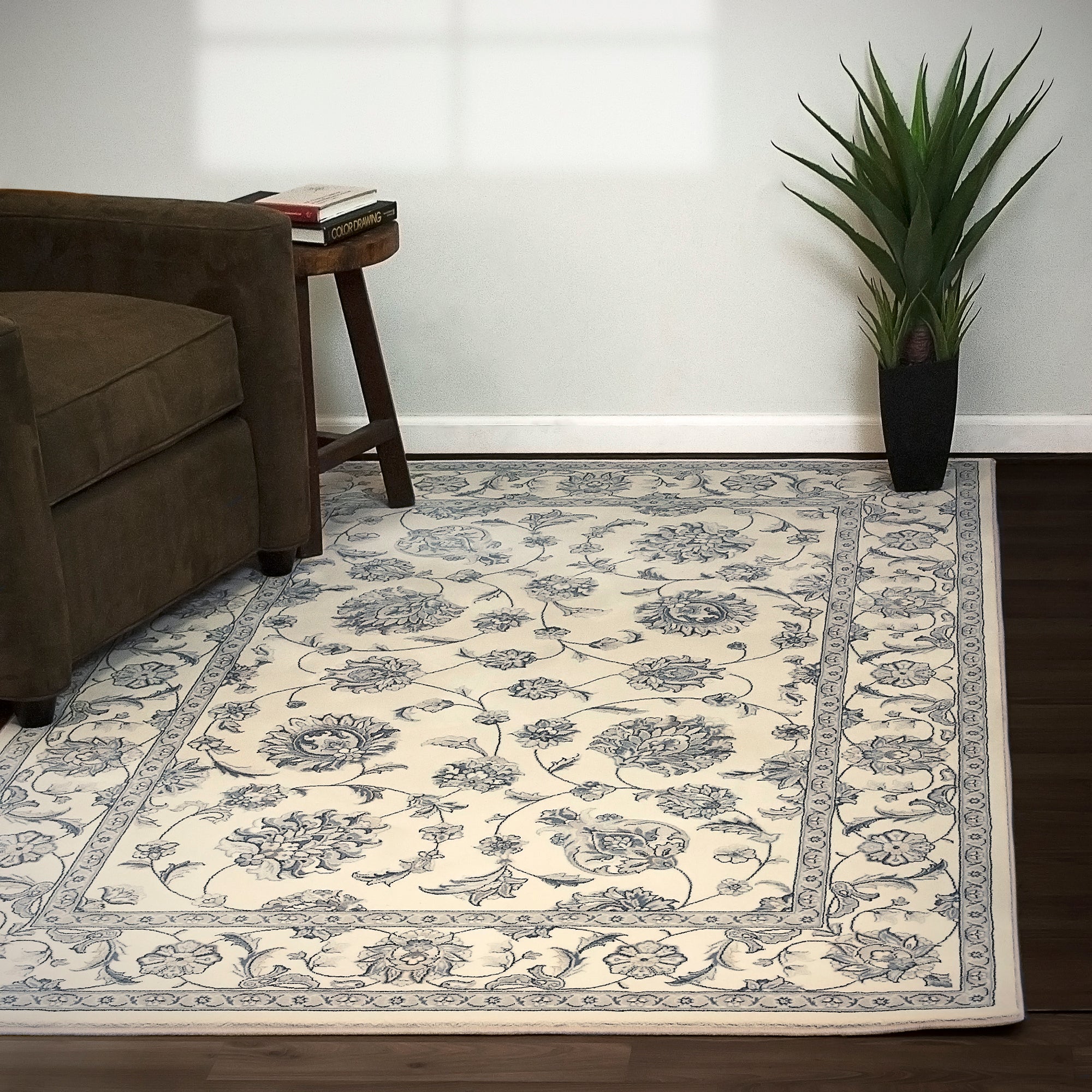 Dynamic Rugs ANCIENT GARDEN 57365-6666 Cream Rug