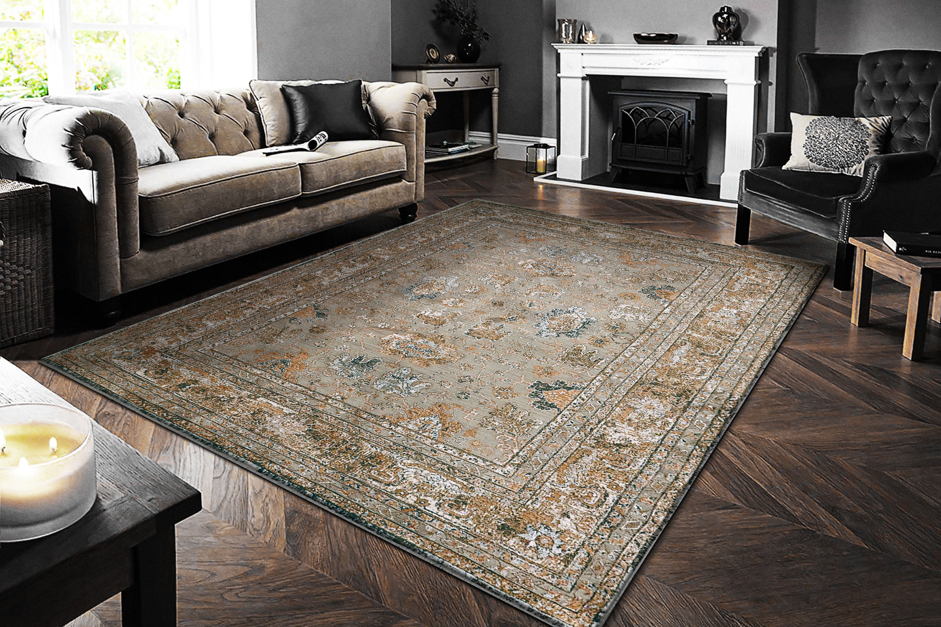 Dynamic Rugs CULLEN 5701-800 Taupe/Brown Rug