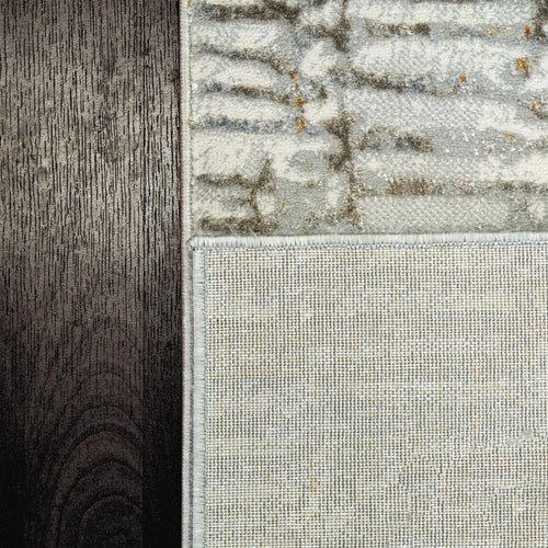 Dynamic Rugs GOLD 1356-897 Cream/Silver Rug