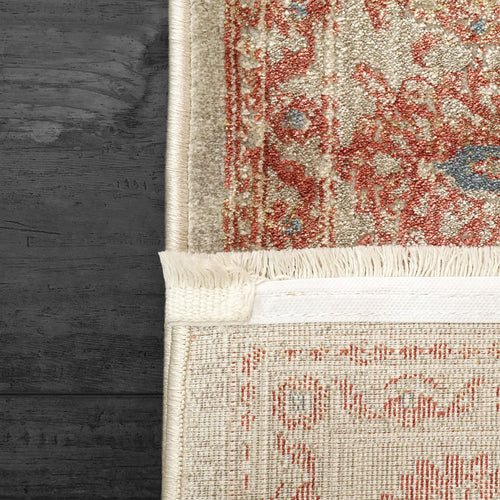 Dynamic Rugs Ella 3981-813 Taupe/Ivory/Red Rug