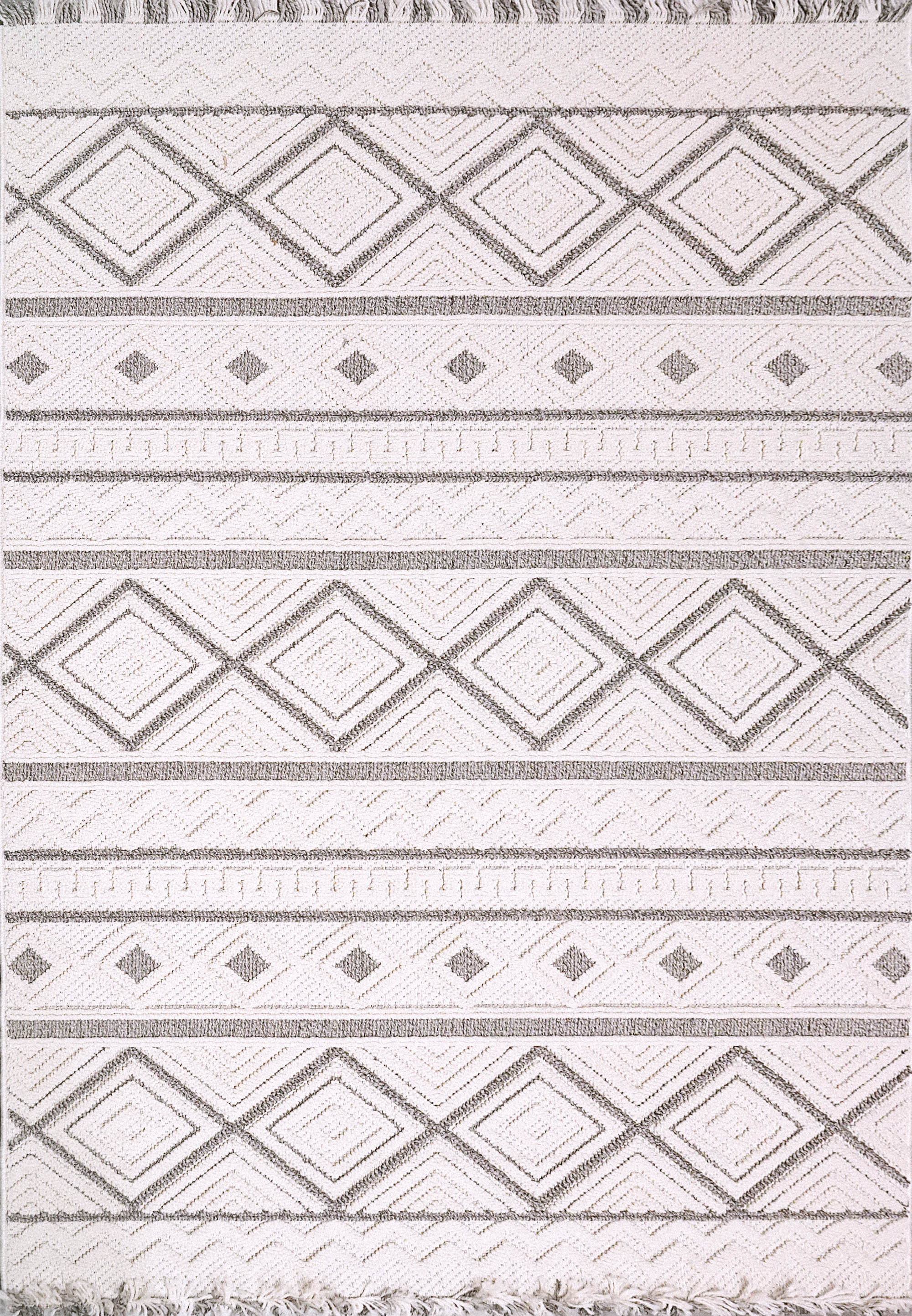 Dynamic Rugs SEVILLE 3612-809 Beige/Dark Grey Rug