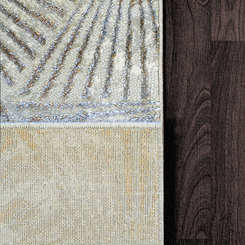 Dynamic Rugs GOLD 1355-897 Cream/Silver Rug