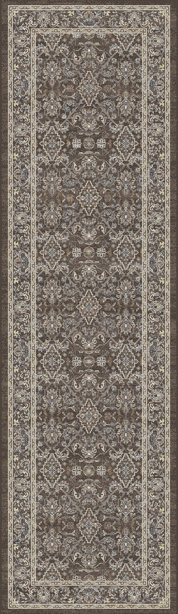 Dynamic Rugs ANCIENT GARDEN 57276-3235 Dark Brown Rug