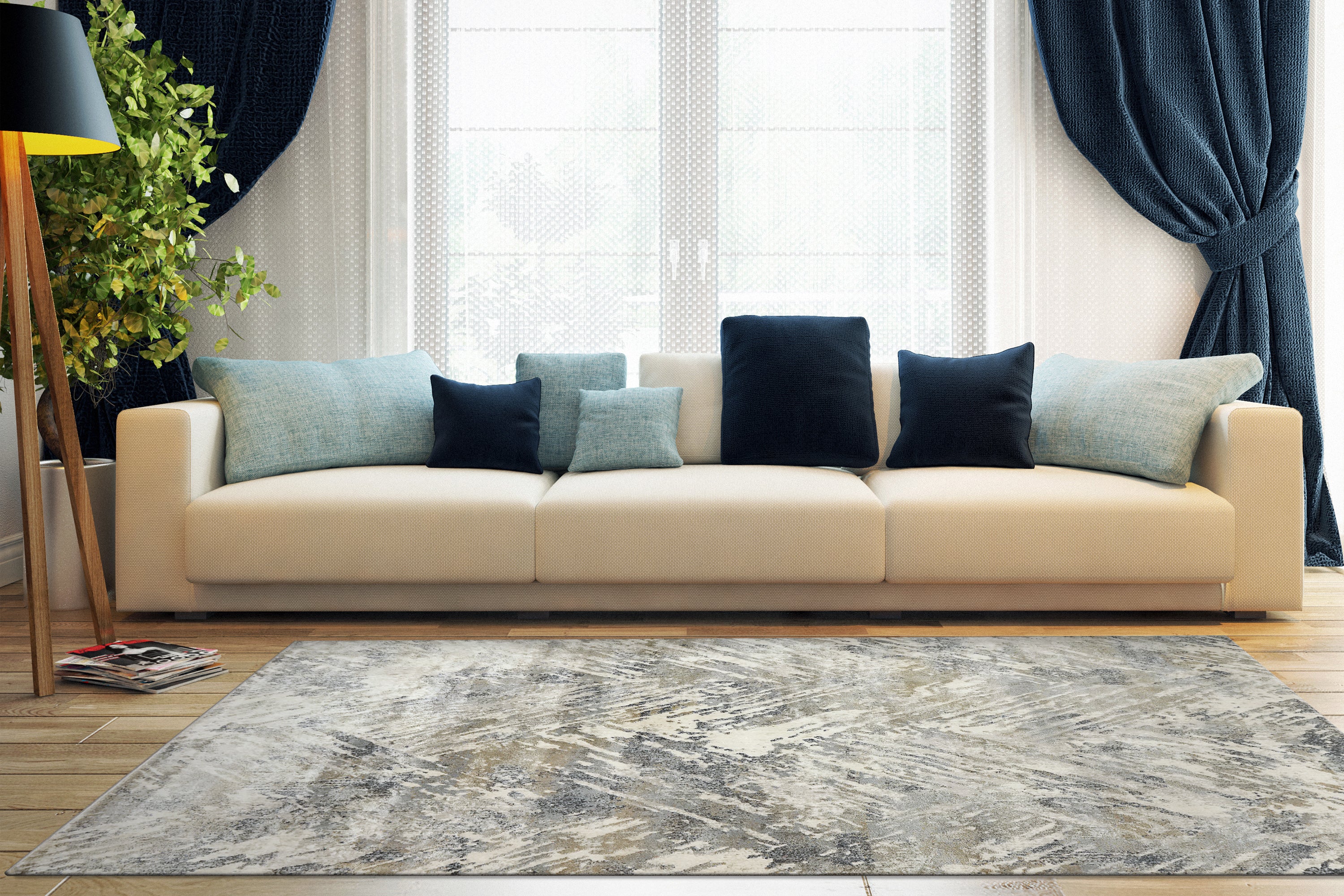 Dynamic Rugs CASTILLA 3537-950 Grey Rug