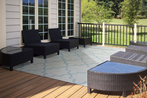 Dynamic Rugs NEWPORT 96003-5001 Blue Rug