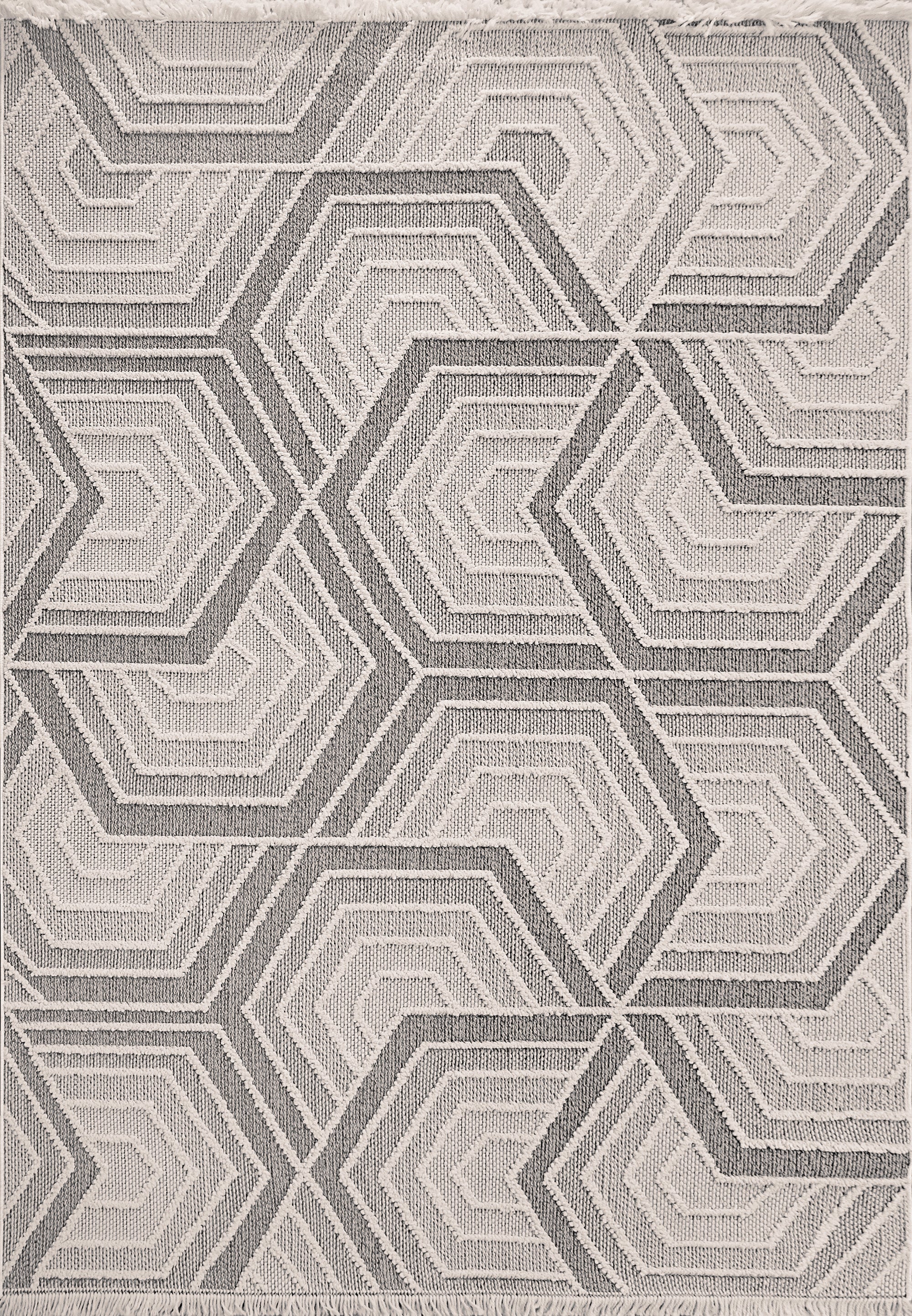 Dynamic Rugs SEVILLE 3611-190 Ivory/Grey Rug